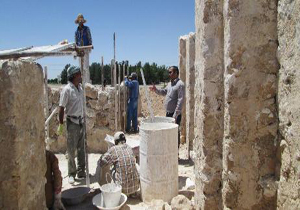 آغاز عملیات اجرایی مرمت بنای چهارتاقی تیموری در شیروان