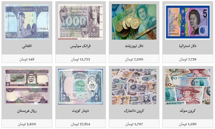 جزئیات نرخ ارز در ۹۸/۷/۲۴/ یک هزار دینار عراق به قیمت ۱۰ هزار و ۲۰۰ تومان