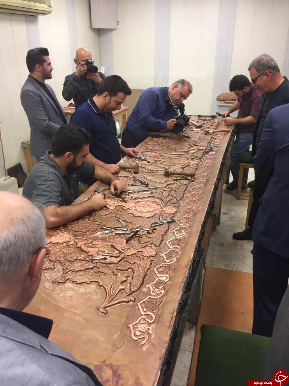جدیدترین تصویر از ساخت ضریح جدید حضرت عبدالعظیم حسنی(ع)
