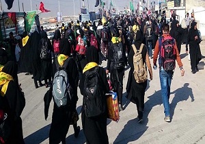 خدمات رسانی ٢۴موکب به زائران درمرز شلمچه