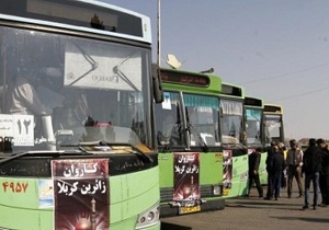 تردد پنج هزار و ۵۰۰ اتوبوس از چهارمحال و بختیاری به مرز شلمچه