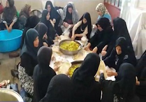 برپایی ایستگاه صلواتی سیدالشهدا (ع) در مسیر زائران اربعین در نهاوند + فیلم