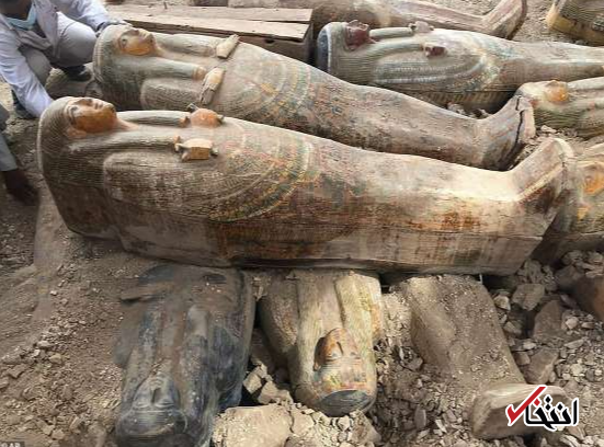کشف تابوت&zwnj;های چوبی باستانی از شهر مردگان مصر + تصاویر