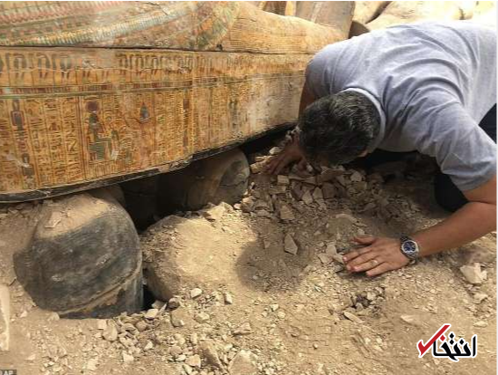 کشف تابوت&zwnj;های چوبی باستانی از شهر مردگان مصر + تصاویر
