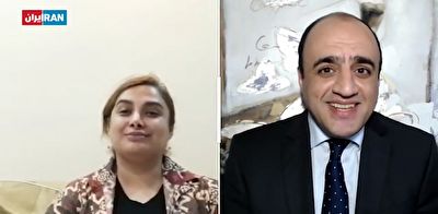درخواست عجیب کارشناس ایران اینترنشنال از نفر دوم آمدنیوز/ دوربین را بچرخانید تا آن سوری اتاق را ببینیم + فیلم