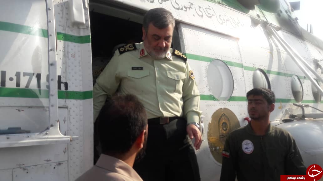حضور سردار اشتری فرمانده ناجا در پایانه مرزی مهران