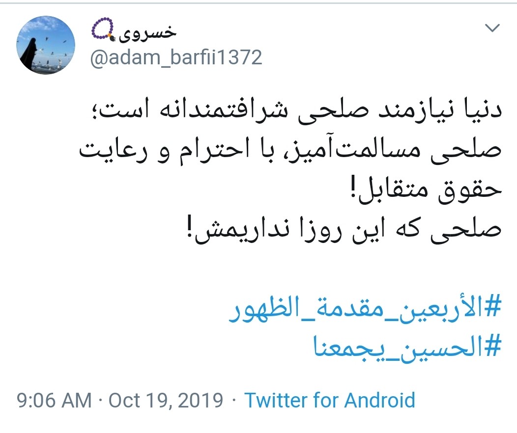 #الحسین_یجمعنا/ اربعین یعنی اجتماع قلوب برای یاری امام غریب