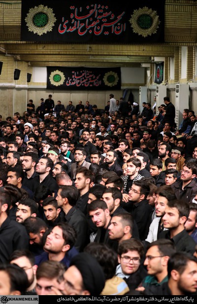 مراسم عزاداری هیئت&zwnj;های دانشجویی با حضور رهبر انقلاب برگزار شد