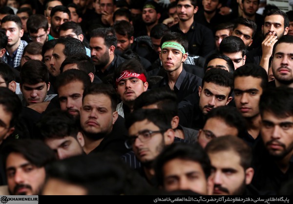 مراسم عزاداری هیئت&zwnj;های دانشجویی با حضور رهبر انقلاب برگزار شد