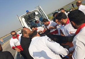 کشته و مصدوم شدن ۹ زائر ایرانی بر اثر واژگونی ون در العماره عراق+اسامی