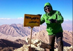 جان باختن کوهنورد هرمزگانی در ارتفاعات کوه گنو