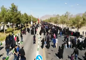 همایش بزرگ پیاده‌روی اربعین در کاشمر + فیلم