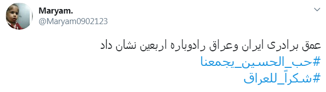 #شكرا_للعراق/ تشکر زوار اربعین ازمهمان&zwnj;نوازی جانانه عراقی&zwnj;ها