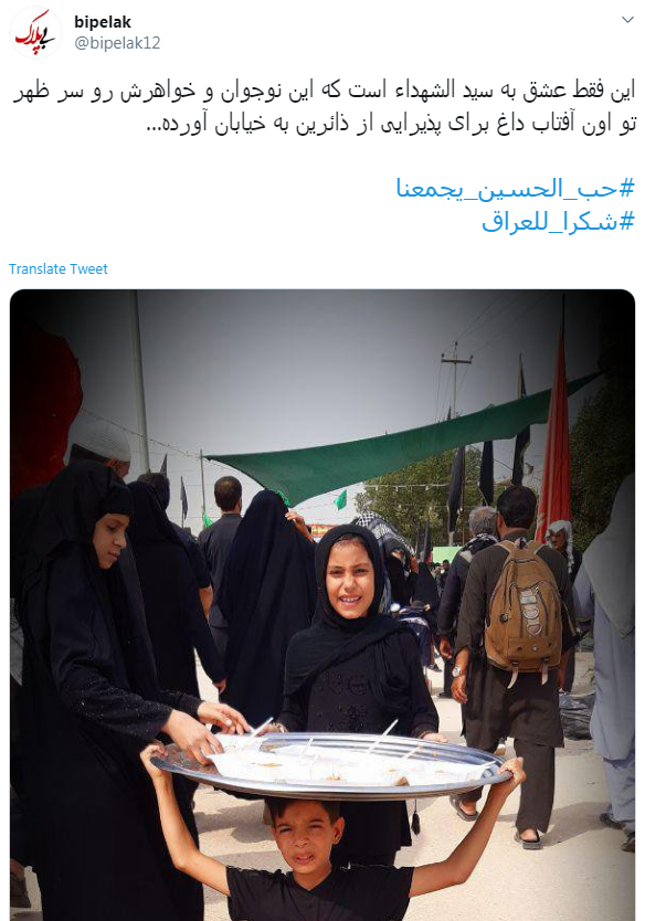 #شكرا_للعراق/ تشکر زوار اربعین ازمهمان&zwnj;نوازی جانانه عراقی&zwnj;ها