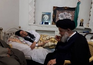 عیادت آیت‌الله علوی گرگانی از آیت‌الله امینی
