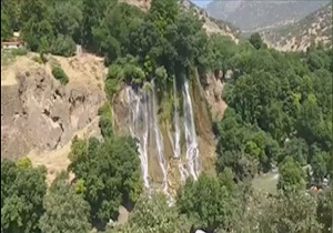 آبشار «بیشه»، از زیبایی‌های خرم‌آباد لرستان + فیلم