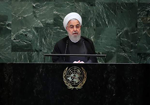 کنایه سنگین روحانی به ترامپ در محل سازمان ملل/ دنبال عکس یادگاری با مقامات ایران نباشید + فیلم