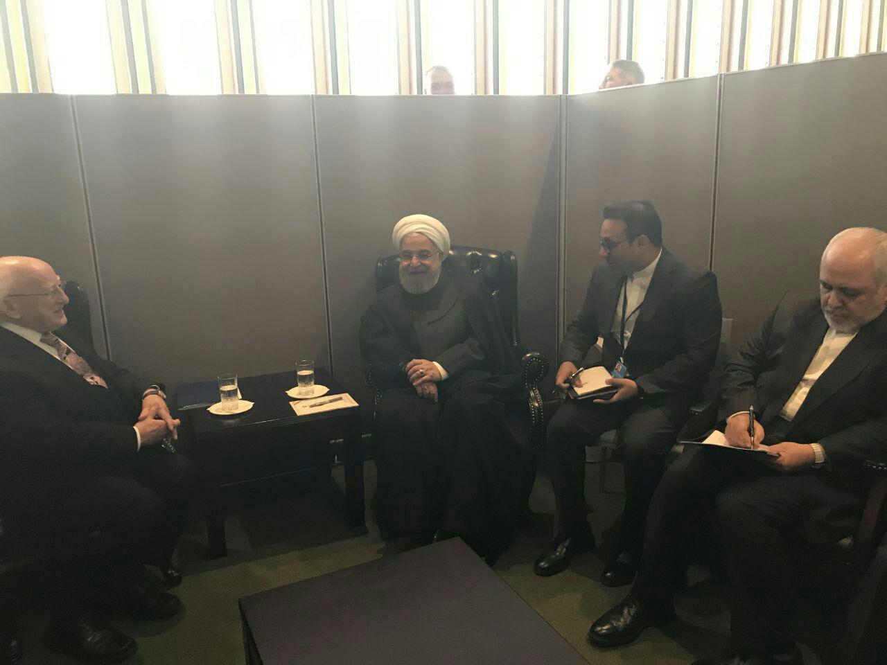 رئبس جمهور ایرلند با آقای روحانی دیدار کرد