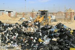 پاکسازی پایانه مرزی شهر مهران