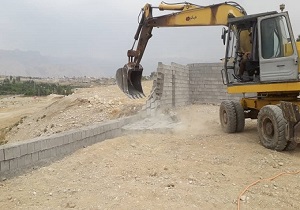 قلع و قمع ساخت و سازهای غیرمجاز در اراضی کشاورزی باغملک