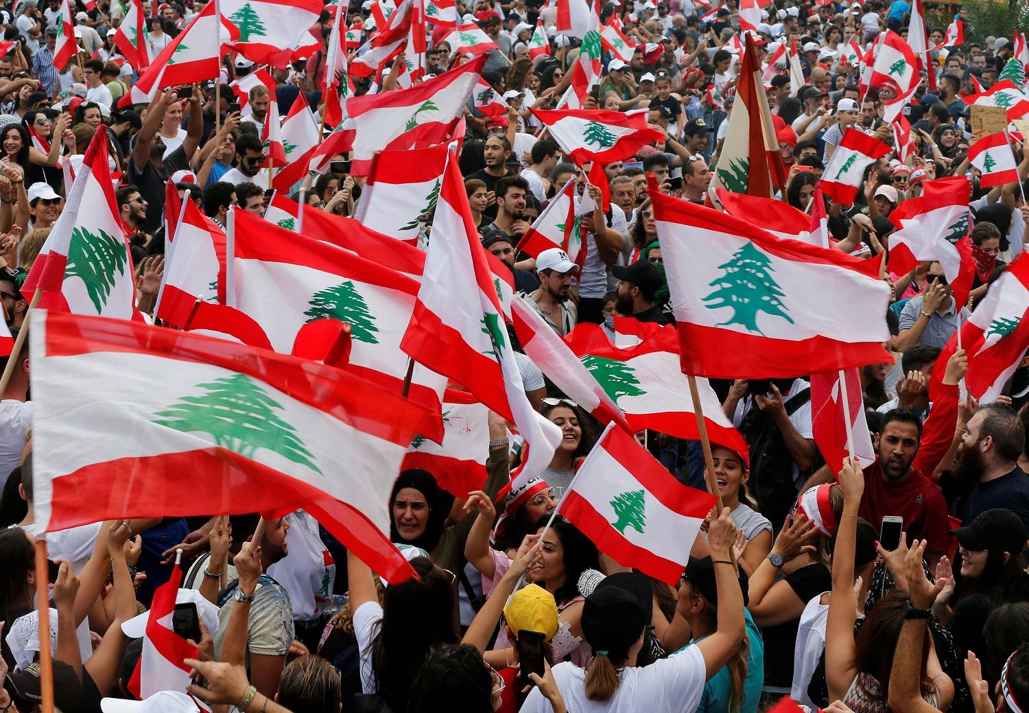 تظاهرات مردمی در شهر صیدا لبنان