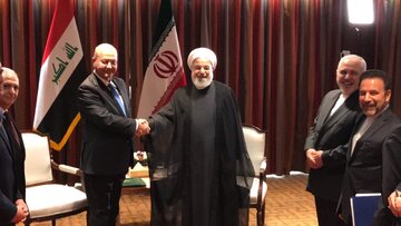 آقای روحانی با رئیس جمهور عراق دیدار کرد