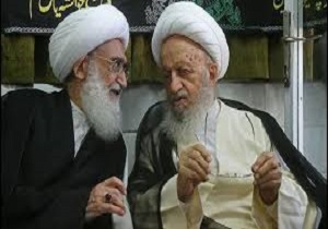 آیت الله نوری همدانی با آیت الله مکارم شیرازی دیدار کرد