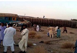 فیلمی از محل حادثه خروج قطار زاهدان