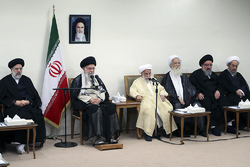دیدار مجمع عالی فرماندهان سپاه با فرمانده کل قوا