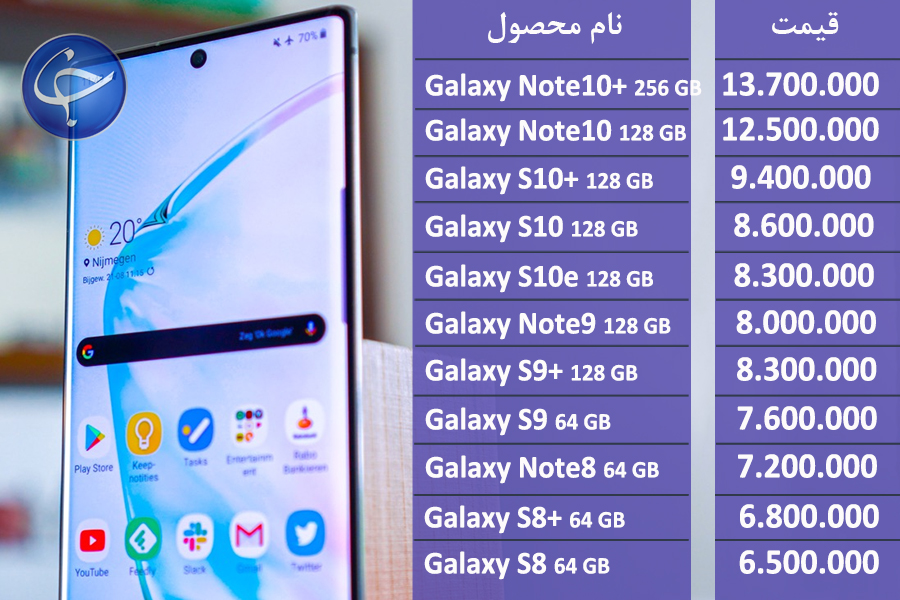 آخرین قیمت تلفن همراه در بازار (بروزرسانی ۶ مهر) + جدول آخرین قیمت تلفن همراه در بازار (بروزرسانی ۶ مهر) + جدول