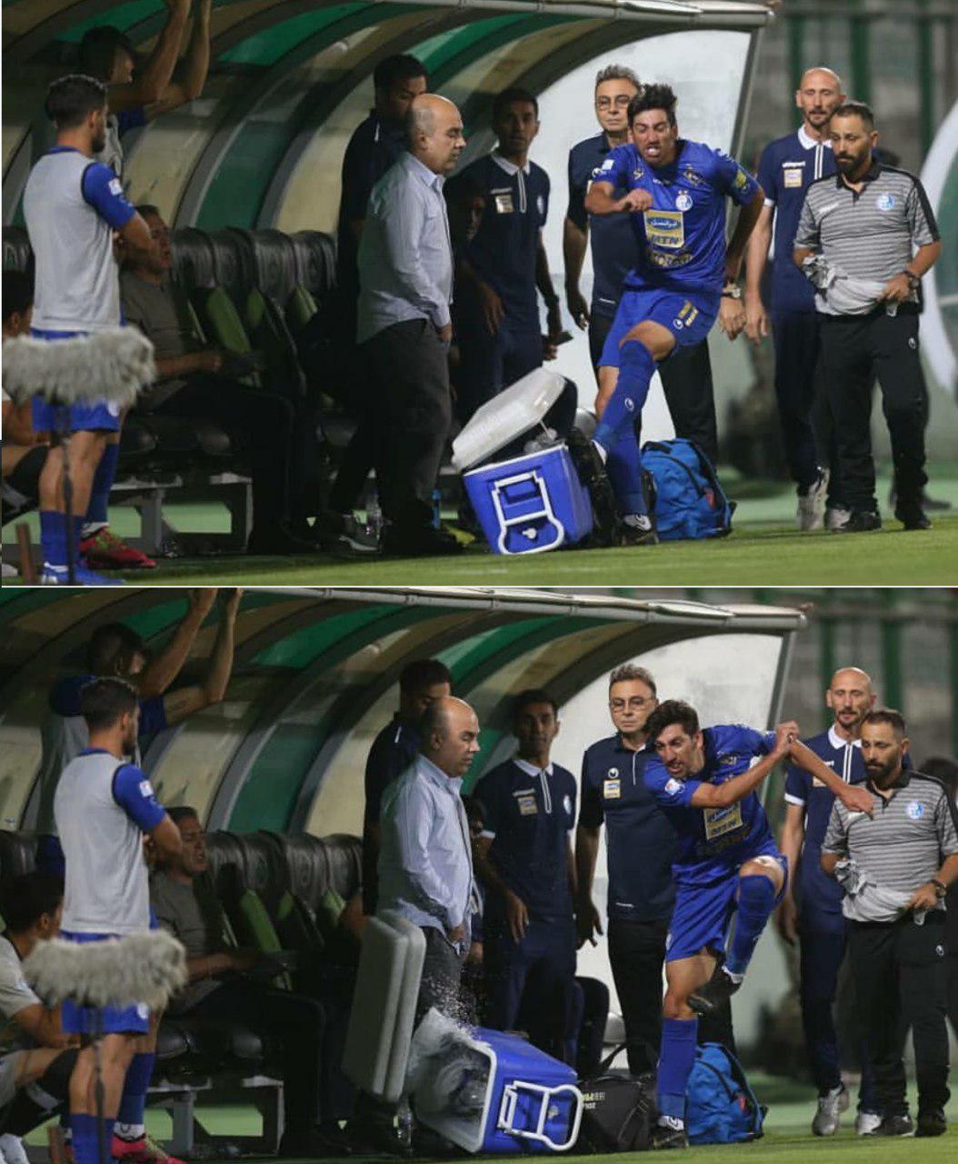 حرکت عجیب مهاجم استقلال