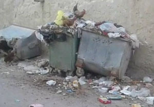 دپوی زباله در معابر محله نفتون + فیلم