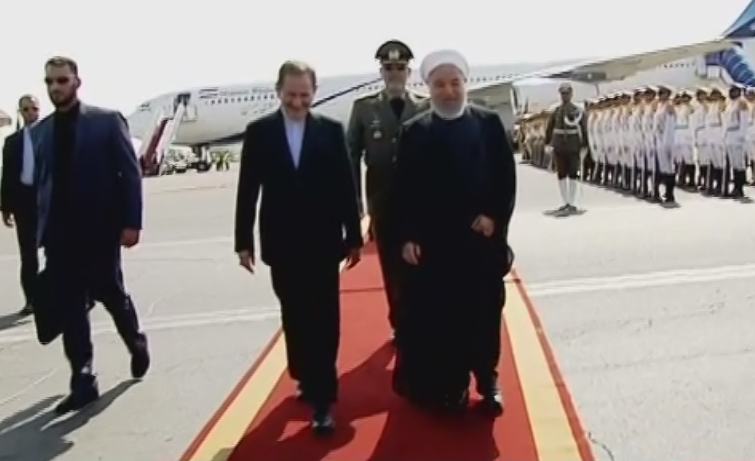 آقای روحانی وارد تهران شد