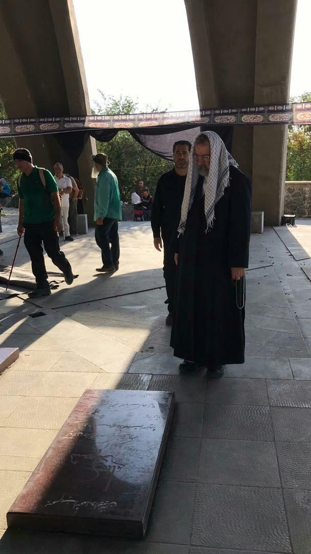 حضور رئیس قوه قضائیه در مقبرةالشهداء کلکچال