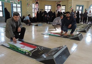 گلزار شهدای شهر گهرو گلباران و عطرافشانی شد