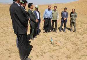 کلنگ زنی سد خاکی شهید سامانیان در شهرستان بن
