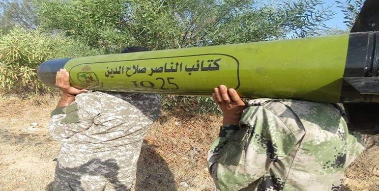 رونمایی از موشک جدید گروه&zwnj;های مقاومت فلسطینی + تصاویر