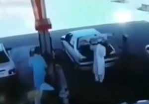 سرقت راحت پژو پارس در پمپ بنزین چابهار + فیلم