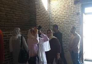 بازدید گردشگران فرانسوی از بنا‌های تاریخی تاکستان