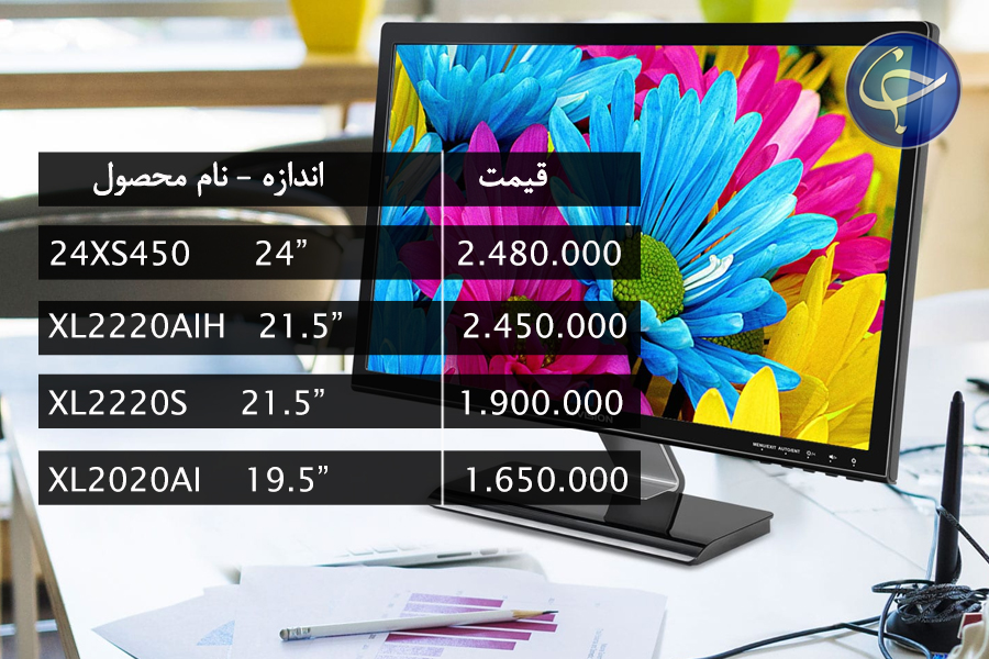 آخرین قیمت انواع نمایشگر در بازار (تاریخ  ۹ مهر) +جدول