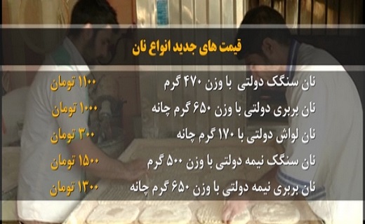 افزایش نرخ نان در قم