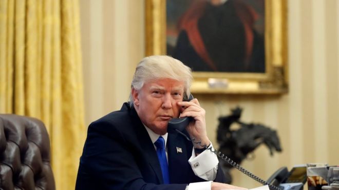 توییت خبرنگار بی بی سی از تماس تلفنی ترامپ با یک رادیو در لندن +تصویر