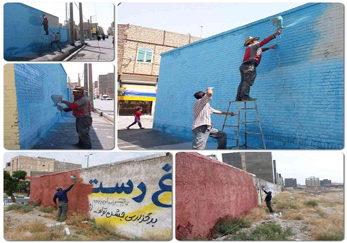 ۲۰۰ پرونده دیوارنویسی غیرمجاز در شهر دوگنبدان تشکیل شد