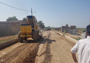 بازسازی راه‌های روستایی شعیبیه شوشتر