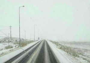 آغاز بارش برف پاییزی در ۳ شهر اردبیل