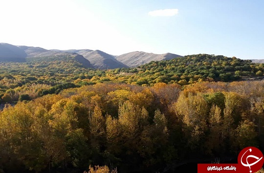تصویری زیبا از پاییز حاشیه زاینده رود