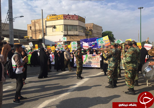 راهپیمایی روز ۱۳ آبان در استان خوزستان برگزار شد