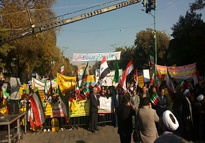 تجلی استکبار ستیزی مردم قزوین در تجمع بزرگ ۱۳ آبان