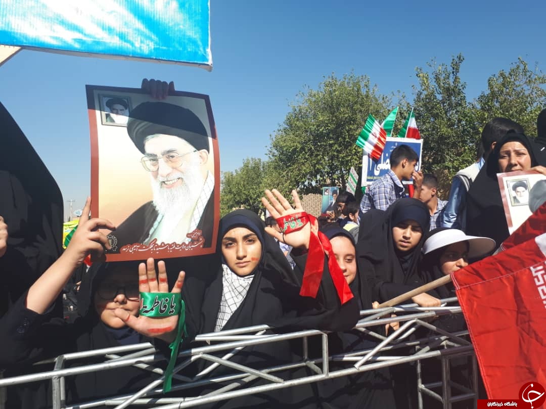 آغاز راهپیمایی مردم فارس در یوم الله ۱۳ آبان/ طنین شعار مرگ بر آمریکا + تصاویر