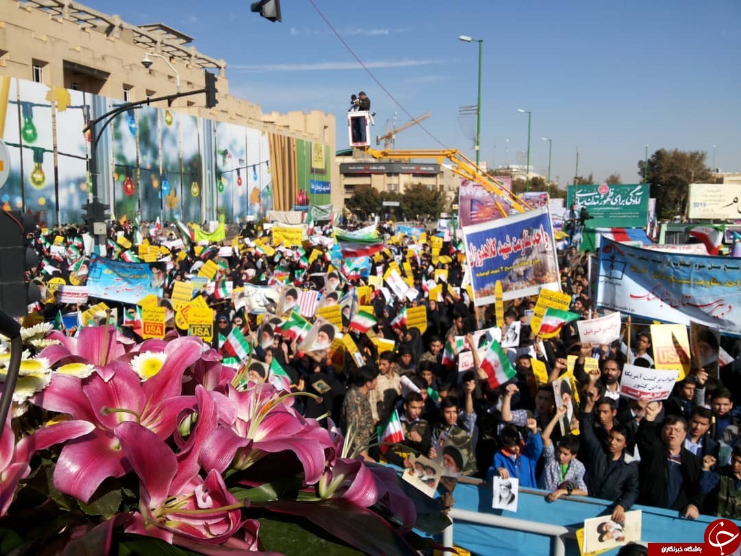 راهپیمایی ۱۳ آبان در سراسر ایران اسلامی برگزار شد + تصاویر